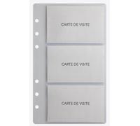 Exacompta Recharge Exatime 17 18208E – 5 pochettes cartes de visite
