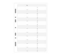 Exacompta - Recharge Agenda Exatime 21 - 32 feuillets Adresses-téléphones