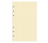 Exacompta - Recharge Agenda Exatime 21 - 40 feuillets quadrillés 5x5 ivoire | Petits carreaux, Dimensions 14, 2x21 cm, Fabriqué en France