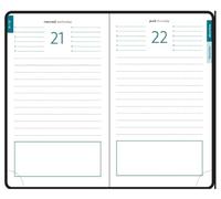 Exacompta - Recharge Agenda journalier EasyDay 15 10x15cm - Janv à déc 2027 | 1 Jour/page, Couverture amovible rechargeable, Papier blanc Clairefontaine, Fabriqué en France
