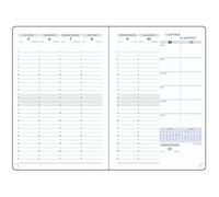 Exacompta - Recharge Agenda SAS 20 - 15x21cm - Sept 2026 à août 2027 Blanc | La Semaine sur 2 pages, Papier blanc Clairefontaine, Fabriqué en France