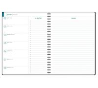 Exacompta Recharge Agenda Semainier EasyTime 27S 21x27cm - Janv à déc 2027 | 7 Jours sans horaire, Espace de note et To do list, Spirale, Papier Clairefontaine, Fabriqué en France