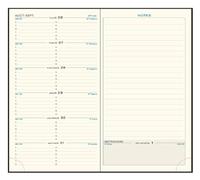 Exacompta 17840E - Recharge agenda semainier de bureau Visuel Espace 17 - 15 x 21 cm - Janvier à Décembre 2026 - Tranche or