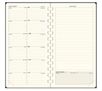 Exacompta - Recharge Agenda semainier Espace 17S 17,5x9cm - Janv à déc 2027