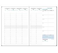 Exacompta Recharge Agenda semainier Horizons 20-15x21cm - Janv à déc 2027 | La Semaine sur 2 pages, RDV par 1/2 h, Espaces de notes, Tranche naturelle, Papier blanc Clairefontaine