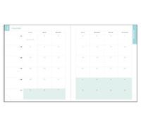 Exacompta - Recharge Agenda Semainier Lady 18 15x17cm - Janv à déc 2027 | La Semaine sur 2 pages, RDV par heure, Espaces de note, Papier blanc Clairefontaine, Couleur aléatoire
