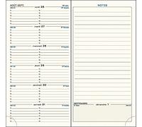 Exacompta Recharge Agenda semainier SAS 17 9x17,5cm - Sept 2026 à août 2027 | La Semaine sur 2 pages, Broché, Papier ivoire Clairefontaine, Fabriqué en France
