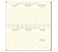 EXACOMPTA Recharge Agenda de poche Temporel 16S spiralé 9 x 16 cm Semainier Janvier à Décembre 2026