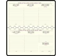 EXACOMPTA Recharge Agenda de poche Temporel 16S spiralé 9 x 16 cm Semainier Janvier à Décembre 2026