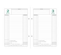 Exacompta Recharge classeur Caisse perpétuel 1 jour par page - 16 x 24 cm