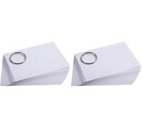 Exacompta - Réf. 10340E - Paquet de 50 Flashcards sous film + anneau - bristol ligné perforé - format A6 - couleur aléatoire blanc, bleu, jaune, rose, vert (Lot de 2)
