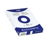 Exacompta - Réf. 10828SE - Paquet de 100 fiches bristol lignées non perforées - sous film - compatibles avec imprimante jet d'encre, laser et photocopieur - format 148 x 210 mm - couleur jaune