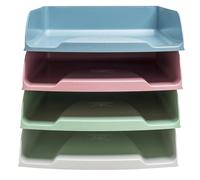 Lot de 4 corbeilles à courrier Exacompta Combo-Styli couleurs assorties