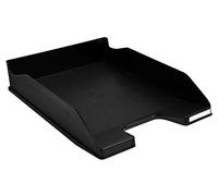 Exacompta - Réf. 11314D - 1 corbeille à courrier COMBO MIDI - dimensions utiles 34 x 25 x 6,5 cm - pour format A4 + - peut contenir 500 feuilles - couleur noir - certifié Ange Bleu