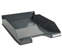 Exacompta - Réf. 113207D - Lot de 6 corbeilles à courrier COMBO MIDI - dimensions utiles 34 x 25 x 6,5 cm - pour documents au format A4 + - couleur gris souris glossy