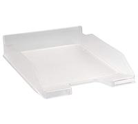 Exacompta - Réf. 11323D - Lot de 6 corbeilles à courrier COMBO MIDI - dimensions utiles 34 x 25 x 6,5 cm - pour documents au format A4 + - couleur cristal