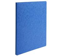 Exacompta Chemises à dos rainé 11505H - Lot de 50 - Carte lustrée 400 g/m² 24x32 cm A4 Bleu FSC