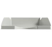 Exacompta - Réf. 12306D - 1 corbeille à courrier ECOTRAY - dimensions utiles 34 x 25 x 6,5 cm - pour documents au format A4+ - peut contenir 500 feuilles - couleur gris - certifié Ange Bleu