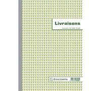 Exacompta Manifold Livraisons Réf. 13162AE – 50 feuillets numérotés autocopiants A4 (duplicatas 1+1)