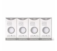 Exacompta - Réf. 13208E - Pack A5 intensif de 4 Étuis de 100 fiches bristol quadrillées 5x5 non perforées - format 148 x 210mm - compatibles avec imprimante jet d'encre, laser et photocopieur - blanc