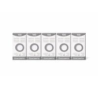 Exacompta - Réf. 13208E - Pack A5 intensif de 5 Étuis de 100 fiches bristol quadrillées 5x5 non perforées - format 148 x 210mm - compatibles avec imprimante jet d'encre, laser et photocopieur - blanc