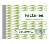 Exacompta Manifold FACTURES - 10,5 x 13,5 cm - 50 feuilles autocopiantes 2 exemplaires