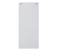 Exacompta - Réf. 13405B - Carton de 12 paquets de 100 fiches intercalaires horizontales unies perforées Forever - 105x240mm - Blanc