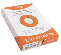 Exacompta - Réf. 13479E - Étui de 100 fiches bristol quadrillées 5x5 non perforées - format 105 x 148 mm - compatibles avec imprimante jet d'encre, laser et photocopieur - couleurs assorties