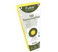 Exacompta - Réf. 13525E - Carton de 6 paquets de 100 fiches intercalaires trapézoïdales unies perforées Forever - 105x240mm - Jaune