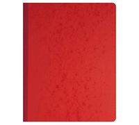 EXACOMPTA Piqûre 32x25cm à tête paresseuse 6 colonnes sur 1 page - 31 lignes - 80 pages - Rouge