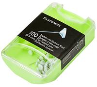 Boîte de 100 épingles à tête plate unie - Hauteur de pointe 8mm - 5mm de diamètre - Blanc