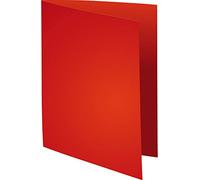 Exacompta - Réf. 150012E - Carton de 10 paquets de 100 sous-chemises FLASH 80 g/m2 aux teintes vives - 100% recy s et certifiées Ange Bleu - dimensions 22 x 31 cm pour format A4 - couleur rouge