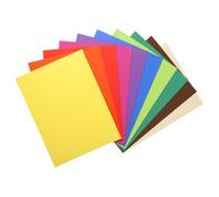 Exacompta - Réf. 160001E - Carton de 5 paquets de 100 chemises rigides FLASH 220 g/m2 aux teintes vives - 100% recyclées et certifiées Ange Bleu - dim 24x32 cm pour format A4 - Couleurs assorties