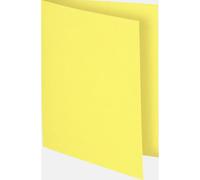 Exacompta - Réf. 160005E - Paquet de 100 chemises rigides FLASH 220 g/m2 aux teintes vives - 100% recyclées et certifiées Ange Bleu - dimensions 24x32 cm pour format A4 - couleur canari