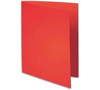 Exacompta – Chemises rigides FLASH 220 – 220 g/m², 100% recyclé – 24x32 cm – Paquet de 100 – Rouge