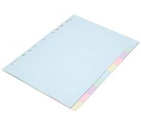 Exacompta Intercalaires carte pastel 170 g Forever – 10 positions – A4 – Couleurs assorties