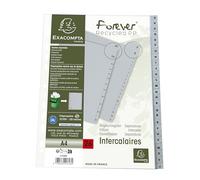 Exacompta 20x Intercalaires imprimés PP recy Z 26 pos A4 Gris 1726E