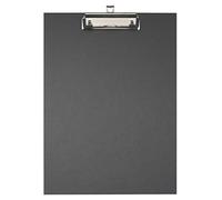 Exacompta - Ref. 17291E - Porte-bloc à pince en carton rembordé papier enduit avec pince et système d'accroche mural - Dimensions : 23 x 32 cm pour document au format A4 - couleur noir