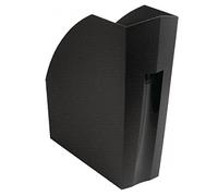 Exacompta - Réf. 180014D - Lot de 3 porte-revues THE MAGAZINE - Certifiés Ange Bleu - Dimensions 29,2 x 11,0 x 32,0 cm - Pour documents au format A4 et A4 maxi - Garantie 5 ans - Couleur Noir