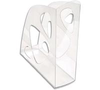 Exacompta - Réf. 18123D - Porte revue ECOMAG - Dimensions 24,8 x 7,7 x 25,7 cm - Classeurs à revues pour documents au format A4 et A4 maxi - Couleur Cristal