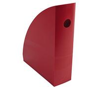 Exacompta - Réf. 18218D - Lot de 6 Porte-revues MAG-CUBE Iderama opaque, pour rangement documents A4 et A4+, catalogues, magazines - Dimensions : Prof 26,6xlarg 49,2xHaut 30,5 cm - Rouge carmin
