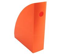 Exacompta - Réf. 18288D - 1 porte revues MAG CUBE - Dimensions 26,6 x 8,2 x 30,5 cm - Pour documents au format A4 et A4 maxi - Garantie 25 ans - Couleur Tangerine Opaque, Unité