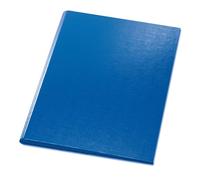Exacompta - Réf. 18292E - Carton de 10 porte-blocs à pince avec rabat - Support pour stylo - Pochette plastique en angle - Dimensions : 23 x 32 cm pour document format A4 - Bleu