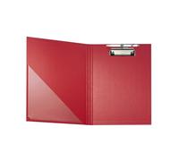 Porte-bloc à rabat papier enduit - Format 23x32cm pour A4 - Rouge