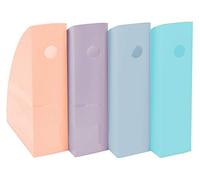 Exacompta - Réf. 18296SETD - Lot de 4 porte-revues MAG-CUBE Aquarel, pour rangement documents A4 et A4+, catalogues, magazines - Dimensions : Prof 34,5 x larg 27,5 x Haut 33 cm - Pastel glossy