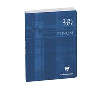 Exacompta - Réf 184072E - 1 Agenda Forum Métric 12 x 17 cm Journalier Août 2025 à Juillet 2026 - Bleu
