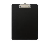Exacompta - Réf. 19291E - Porte-bloc à pince avec pochette plastique sur le dos - Système d'accroche mural - Dimensions : 23 cm x 32 cm pour document format A4 - Coloris noir
