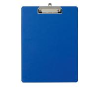 Exacompta - Réf. 19292E - Carton de 10 porte-blocs à pince avec pochette plastique sur le dos - Système d'accroche mural - Dimensions : 23 cm x 32 cm pour document format A4 - Bleu