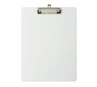 Exacompta - Réf. 19296E - Carton de 10 porte-blocs à pince avec pochette plastique sur le dos - Système d'accroche mural - Dimensions : 23 cm x 32 cm pour document format A4 - Blanc