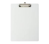 Exacompta - Réf. 19296E - Porte-bloc à pince avec pochette plastique sur le dos - Système d'accroche mural - Dimensions : 23 cm x 32 cm pour document format A4 - Coloris blanc